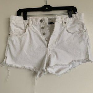 Citizens of Humanity White Jean Shorts